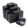 Tamicy Metal Rectangular Hinged Tins Pack of 40 Matte Black Mini Portable Box Containers Small Empty Storage Tins with Lids Home Organizer Kit for Storage Drawing Pin Jewelry Crafts