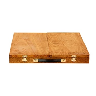 Jack Richeson French Mistress Wooden Arts Crafts Storage Box Modern Style Brown 21 L x 17375 W x 3 H