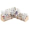 HG Art Concepts Mezzo Artist Brush and Paint Tube Organizer Rack 3 Piece Set Wood Grain Laminate MultiLayer Storage Display Stand for paintbrushes Oil Acrylic Paints