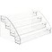 Homakover 4 Layers Acrylic Paint Organizer Paint Holder Perfect for Craft Hobby Paint Storage Acrylic Paint Storage Craft Paint Storage Paint Rack for 2 oz Bottles Hobby Paint Storage
