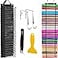 Amremsu 48 Compartments Vinyl Roll Storage Vinyl Roll Holder Organizer VinylStorage Rack Wall MountOver The Door for Craft Room Organizers and Storage LengthenedBlack