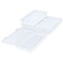 Thintinick 4 Pack Rectangular Clear Plastic Storage Containers Box with Hinged Lid for Beads and Other Small Craft Items 787 x 472 x 138 inch