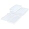 Thintinick 4 Pack Rectangular Clear Plastic Storage Containers Box with Hinged Lid for Beads and Other Small Craft Items 787 x 472 x 138 inch