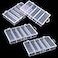 Newbested 4 Pack 5 Grid Clear Plastic Fishing Tackle Bait Hooks Storage BoxVisible Bead Jewelry Making Findings Utility Organizer Container Case for JewelryDIY Crafts71 x 43 x 12
