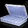 YUGOOD Large18 Grids Clear Organizer Box Snack Box with Removable Dividers for Fishing HookBead Organizer CasePlastic Storage Containers for Small Parts