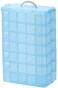 Sooyee 7 Layers Stackable Storage Container 70 Adjustable Compartments Stackable Storage Container for Kids Toys Art Crafts Jewelry Supplies Mini Case Letter Sticker IncludedBlue