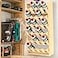 Yeshine 24Can Spray Paint Storage Rack Wooden Organization Rack for Paint and Lube Craft Workroom Bottle Organizer Wall Mount Aerosol Holder