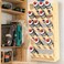 Yeshine 24Can Spray Paint Storage Rack Wooden Organization Rack for Paint and Lube Craft Workroom Bottle Organizer Wall Mount Aerosol Holder