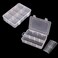 Vidifor 2 Packs 8Compartments Art Supply Container Clear Plastic Organizer Box with Dividers for Crafts Jewelry Fishing Tackles Hardware Metal