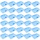 Goodma 30 Pieces Mini Rectangular Plastic Boxes Empty Storage Organizer Containers with Hinged Lids for Small Items and Other Craft Projects Blue 26 x 18 x 08 inch