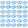 Goodma 30 Pieces Mini Rectangular Plastic Boxes Empty Storage Organizer Containers with Hinged Lids for Small Items and Other Craft Projects Blue 26 x 18 x 08 inch