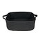 XUANGUO Woven Cotton Rope Storage Basket with Handles for Organizing Shelves Closet Small Cat Dog Pet Toy Basket Box Bin Decorative Rectangle Baby Nursery baskets Gift Baskets Empty Black
