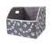 Geyecete Big Dog Toys Storage Bins Canvas Foldable Fabric Trapezoid with metal handles pet BasketsStorage Bin Large toy box OrganizerBonePaw