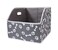Geyecete Big Dog Toys Storage Bins Canvas Foldable Fabric Trapezoid with metal handles pet BasketsStorage Bin Large toy box OrganizerBonePaw
