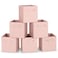 MaidMAX Fabric Storage Bins 10510511 Foldable Cloth Cube Storage Bins for Home Bedroom Closet Drawers Organizer Pink Set of 6