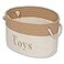 Modern Designs Pro Toy Basket 15 x 11 x 9 Toy Storage Bin Embroidered Storage Bins Tote Bin for Nursery Playroom Living Room Classroom Toy Bin