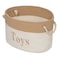 Modern Designs Pro Toy Basket 15 x 11 x 9 Toy Storage Bin Embroidered Storage Bins Tote Bin for Nursery Playroom Living Room Classroom Toy Bin