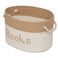 Modern Designs Pro Rope Storage Basket 15 x 11 x 9 Book Storage Bin Embroidered Storage Bins Tote Bin for Nursery Playroom Living Room Classroom Book Bin