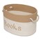 Modern Designs Pro Rope Storage Basket 15 x 11 x 9 Book Storage Bin Embroidered Storage Bins Tote Bin for Nursery Playroom Living Room Classroom Book Bin