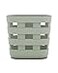 Lalo Bath Time Storage Bin Keep Items Organized Dry with NonToxic Plastic Easy Cleanup Removable Drying Bin Woven Baby Organizer Secure Wall Attachment 9 x 55 x 85 in Sage