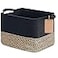 Goodpick Woven Storage Basket for Shelves Small Wicker Baskets for ShoesTowel Toy Baskets Storage Kids Empty Gift Basket with Handles 13 x 10 x 9 Inches