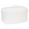Sea Team Oval Cotton Rope Storage Basket with Lid Lidded Woven Storage Bin Nursery Storage Container Diaper Caddy Baby Shower Basket Box Organizer 15 x 11 x 65 Inches Medium White