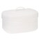 Sea Team Oval Cotton Rope Storage Basket with Lid Lidded Woven Storage Bin Nursery Storage Container Diaper Caddy Baby Shower Basket Box Organizer 15 x 11 x 65 Inches Medium White