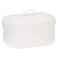 Sea Team Oval Cotton Rope Storage Basket with Lid Lidded Woven Storage Bin Nursery Storage Container Diaper Caddy Baby Shower Basket Box Organizer 15 x 11 x 65 Inches Medium White