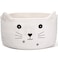 Zopeal Cat Basket Storage Woven Organizer with Ears Easter Decorative Gift Pet Toy Cute Cotton Rope Basket for Gift Cat Dog Toy Bin Nursery Room137 x 78 InchWhite