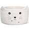Zopeal Cat Basket Storage Woven Organizer with Ears Easter Decorative Gift Pet Toy Cute Cotton Rope Basket for Gift Cat Dog Toy Bin Nursery Room137 x 78 InchWhite