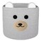 Saiiwnn Bear Laundry Baskets Laundry Hamper Storage Baskets with HandlesDecorative Basket for Living roomWoven Storage Basket for Toys Bin Pillows Blankets Clothes Grey