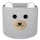 Saiiwnn Bear Laundry Baskets Laundry Hamper Storage Baskets with HandlesDecorative Basket for Living roomWoven Storage Basket for Toys Bin Pillows Blankets Clothes Grey