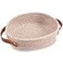 ABenkle Small Woven Basket Mini Cotton Rope Storage Basket Tiny Easter Basket Shelf Basket Oval Decorative Toy Dog Cat Basket for Nursery Empty Gift Basket 94 x 59 x 39 XS