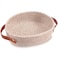 ABenkle Small Woven Basket Mini Cotton Rope Storage Basket Tiny Easter Basket Shelf Basket Oval Decorative Toy Dog Cat Basket for Nursery Empty Gift Basket 94 x 59 x 39 XS