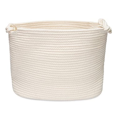 Parker Baby Co. Parker Baby Rope Storage Cubes 11 Inch Nursery Cubby Organizer Closet Organizer Toy Bin White
