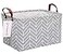 QUEENLALA Rectangular laundry basket with handlesRoom decor Nursery decorHamper for nurseryKids Foldable Nursery Laundry Basket for OrganizingRecGrey Wheat