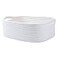 CIKI HOME Woven Cotton Rope Storage Basket Cube Changing Table Organizer for Closet Towels Baby Nursery Bin Small Dog Cat Toy Box Gift Baskets empty White