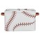 AUUXVA Storage Basket Baseball Stitches Laces Softball Storage Bin Large Fabric Toys Storage Box with Handles Collapsible Closet Shelf Cloth Organizer Basket for Nursery Bedroom 1 PCS