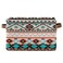 BOKEKANG Ethnic Aztec Print Storage Basket Native American Storage Bin Collapsible Retro Tribal Navajo Large Storage Baskets with Leather Handles Storage Cube Box Organizer for Closet Toys Clothes Bas