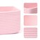 MiniArk Small Storage Baskets for Organizing Closet Organizer Bins Shelf Toy Basket Woven Rope Baskets Cube Decorative Box Shallow Basket 13x85x51 3 Packs Light Pink