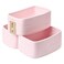 MiniArk Small Storage Baskets for Organizing Closet Organizer Bins Shelf Toy Basket Woven Rope Baskets Cube Decorative Box Shallow Basket 13x85x51 3 Packs Light Pink