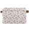 Pfrewn Christmas Winter Storage Basket Candy Cane on A White Collapsible Rectangular Storage Boxes Organizer Shelf Basket Toy Book Storage Bin for Nursery 1 Pack
