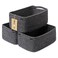 MiniArk Small Storage Baskets for Organizing Closet Organizer Bins Shelf Toy Basket Woven Rope Baskets Cube Decorative Box Shallow Basket 13x85x51 3 Packs Dark Gray