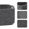 MiniArk Small Storage Baskets for Organizing Closet Organizer Bins Shelf Toy Basket Woven Rope Baskets Cube Decorative Box Shallow Basket 13x85x51 3 Packs Dark Gray