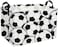 Sanjiaofen Rectangular Soccer BasketKids BasketsWaterproof PE Coating Cute Bin with HandlesBoys BinsToys BoxBooks BasketsGifts Bin Soccer basket