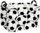 Sanjiaofen Rectangular Soccer BasketKids BasketsWaterproof PE Coating Cute Bin with HandlesBoys BinsToys BoxBooks BasketsGifts Bin Soccer basket