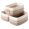 MiniArk Small Storage Baskets for Organizing Closet Organizer Bins Shelf Toy Basket Woven Rope Baskets Cube Decorative Box Shallow Basket 13x85x51 3 Packs Gradient Brown