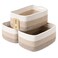 MiniArk Small Storage Baskets for Organizing Closet Organizer Bins Shelf Toy Basket Woven Rope Baskets Cube Decorative Box Shallow Basket 13x85x51 3 Packs Gradient Brown