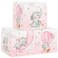 Clastyle 3 pcs Dreamy Animal Cube Storage Unit Boxes Foldable Kallax Box for Shelves Parents Storage Baskets for Book Clothes Toy Organizer Elephant 118x118x118 in