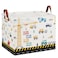 XHWZOF Construction Nursery Decor Hamper Car Baby Gift Basket Transport Trucks Excavators Toy Box Bin Empty Larger Rectangular Kid Clothes Book Shelf Toy Organizer Bin for Baby Boys